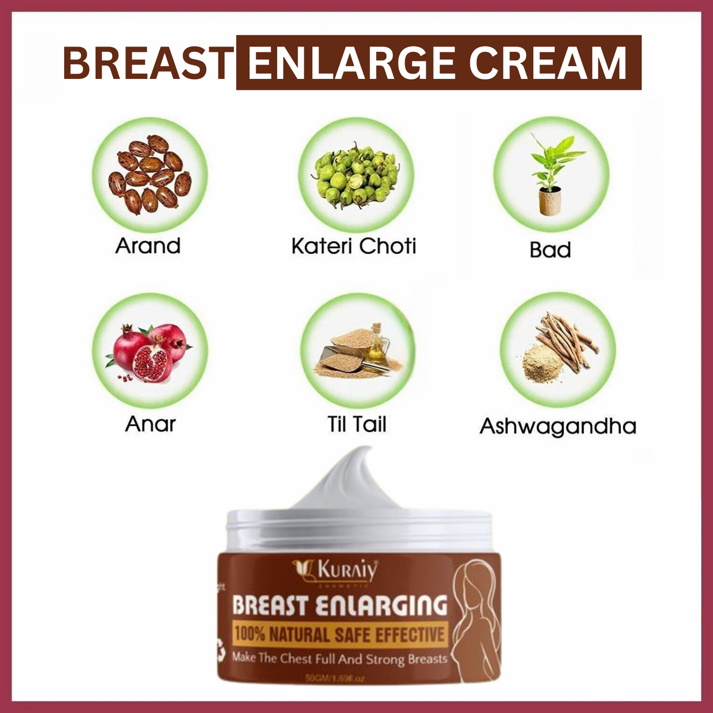 Pure & Natural Breast Enlargement Oil